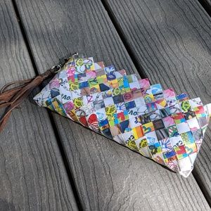 Peace and Love Clutch